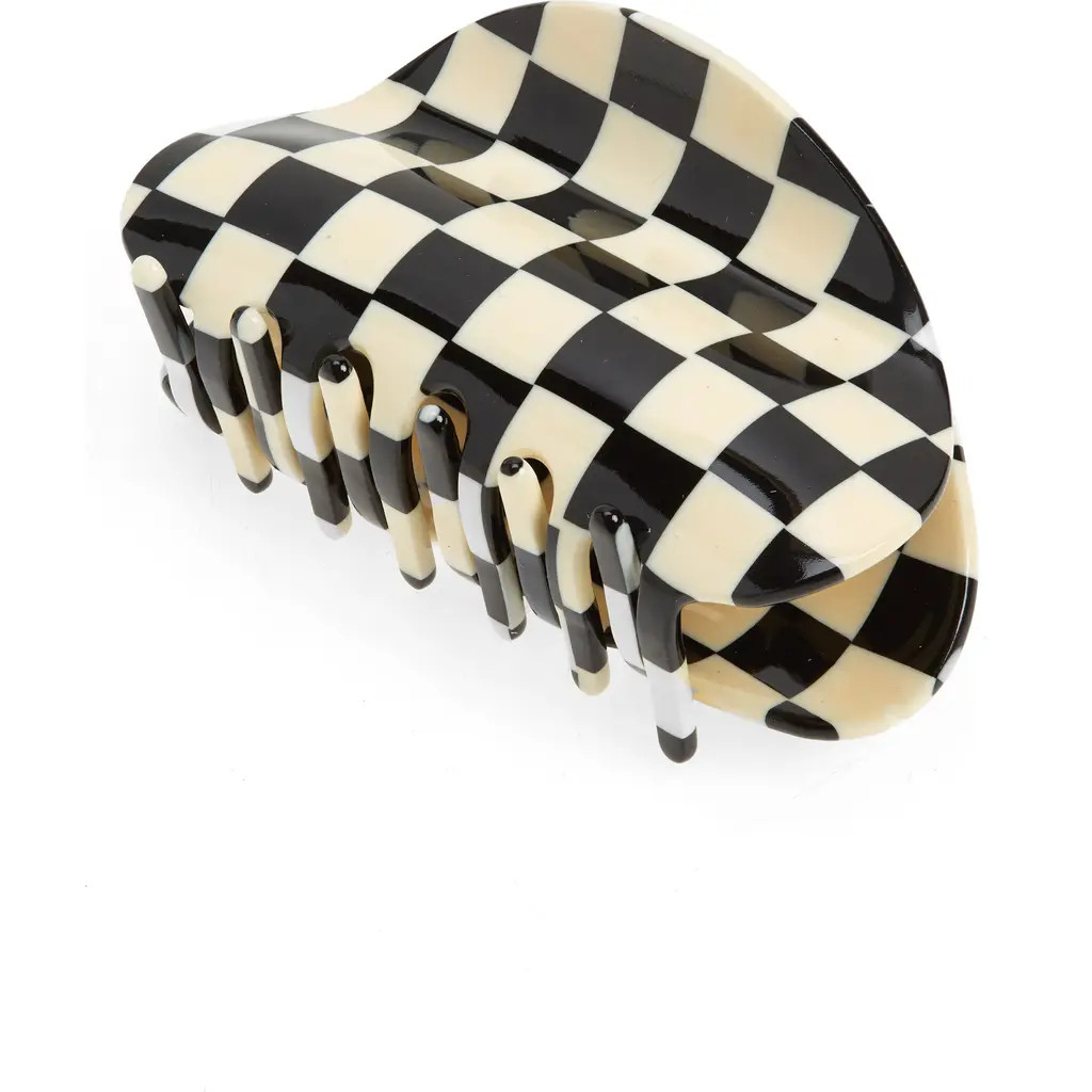 Chunks Checker Claw Clip in Black And White at Nordstrom | Nordstrom