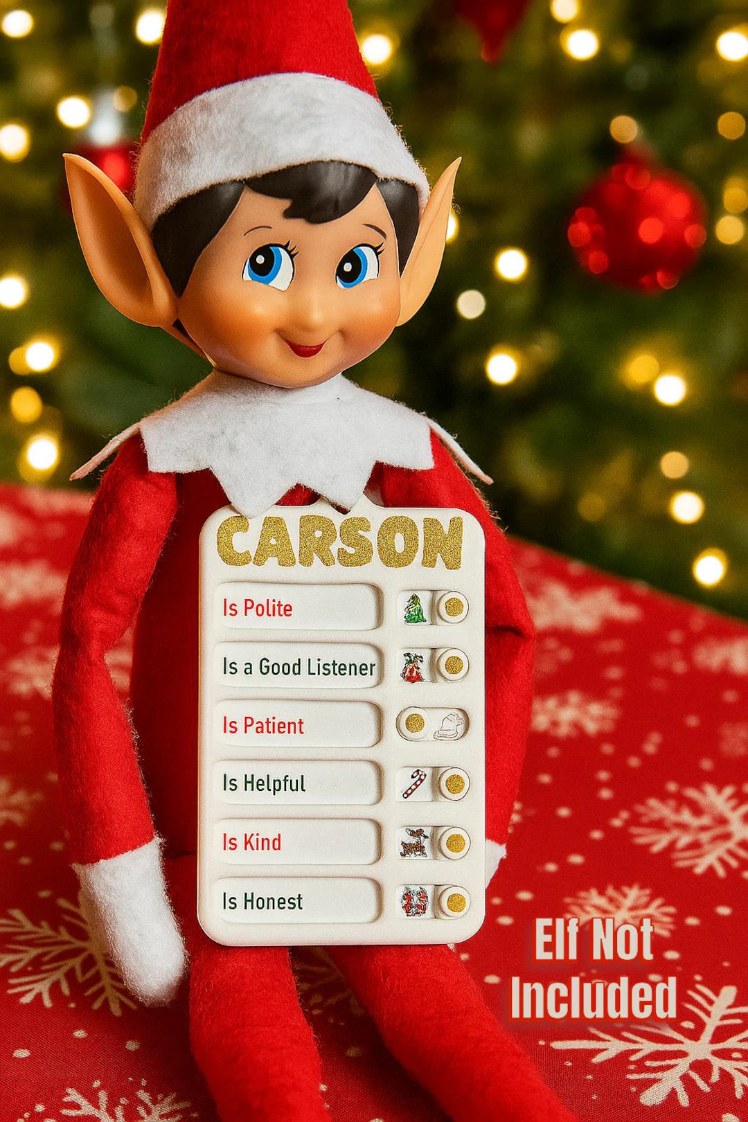 Personalized Elf Checklist – Christmas Nice List Tracker Prop - Etsy | Etsy (US)