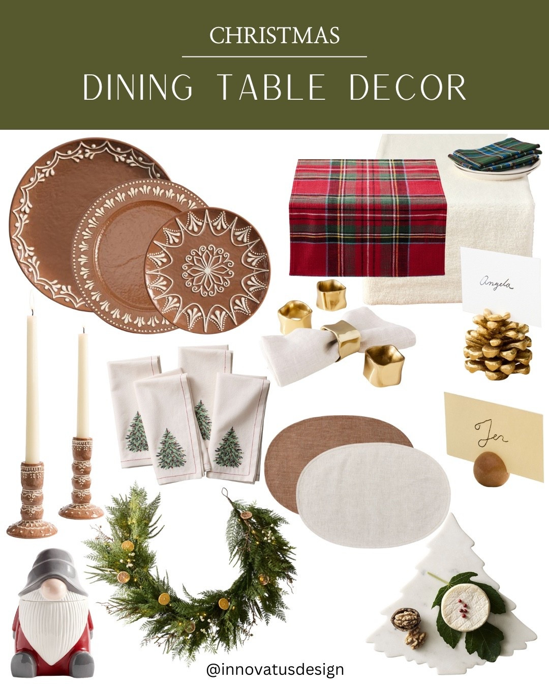 Do you still need some dining table decor inspiration? Here’s a selection of our favorite dining table decor for Christmas!

#LTKHoliday #LTKHome #LTKSeasonal