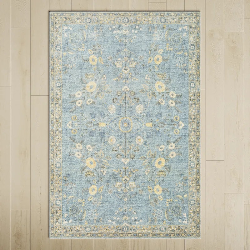 Berger Performance Blue/Gray/Yellow Rug | Wayfair North America