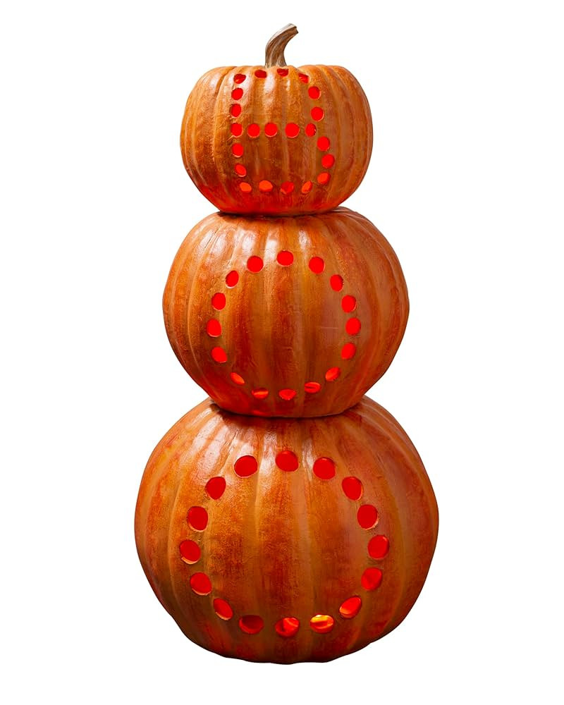Balsam Hill Lit Stackable Boo Pumpkins | Amazon (US)