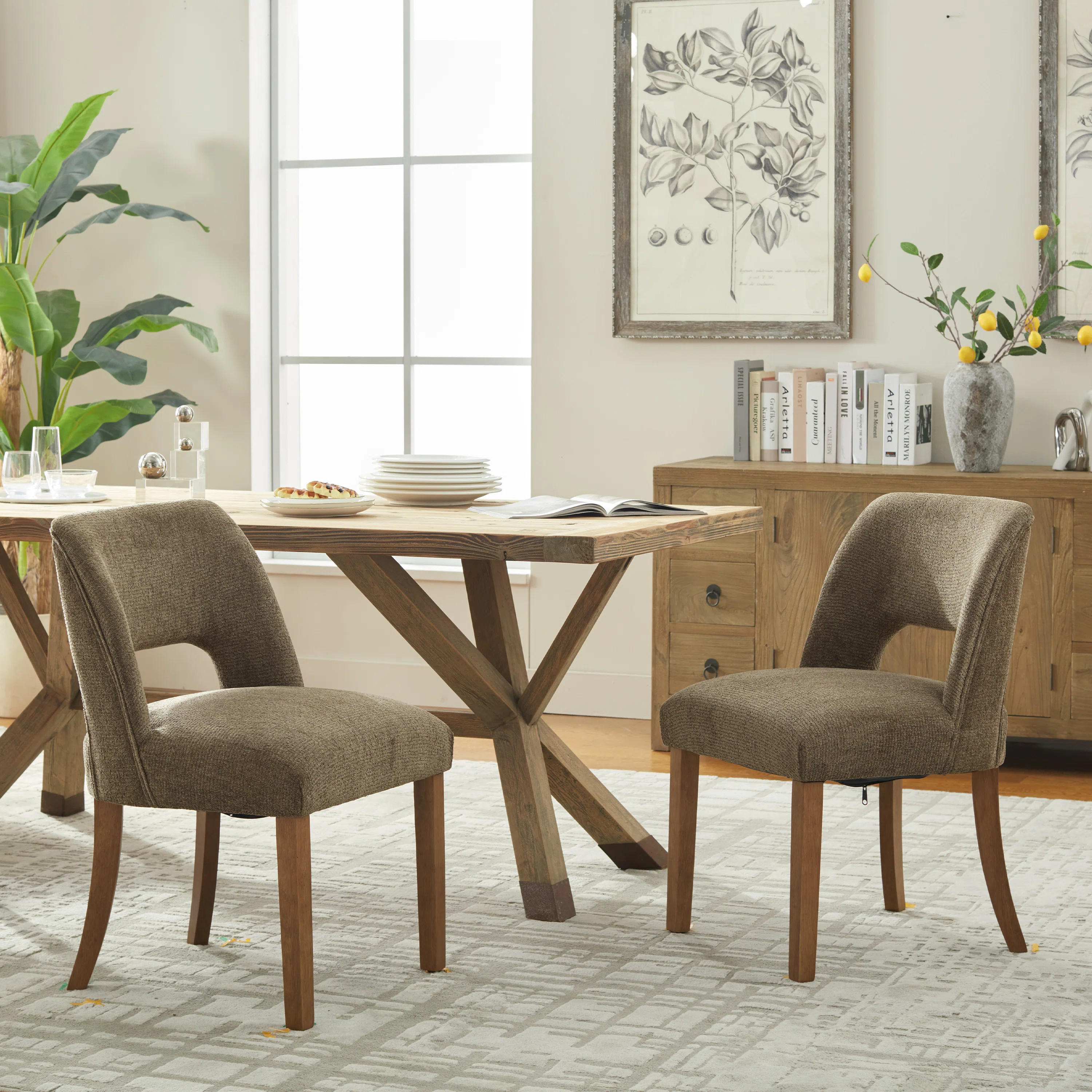 Nakenzie Upholstered Back Side Dining Chair (Set of 2) | Wayfair North America