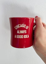 Chicago is Always a Good Idea Diner Mug - Crimson | Alice & Wonder