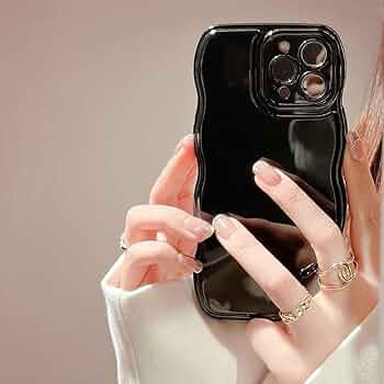 FABSPARK Phone Case for iPhone 15 Plus Case,Simple Wave Design Wavy Frame Soft Silicone Aesthetic... | Amazon (US)