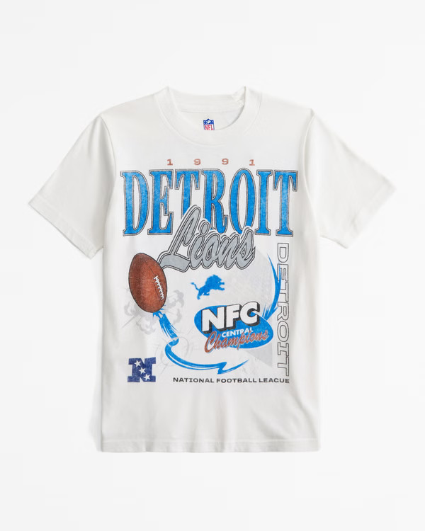 boys detroit lions graphic tee | boys tops | Abercrombie.com | Abercrombie & Fitch (US)