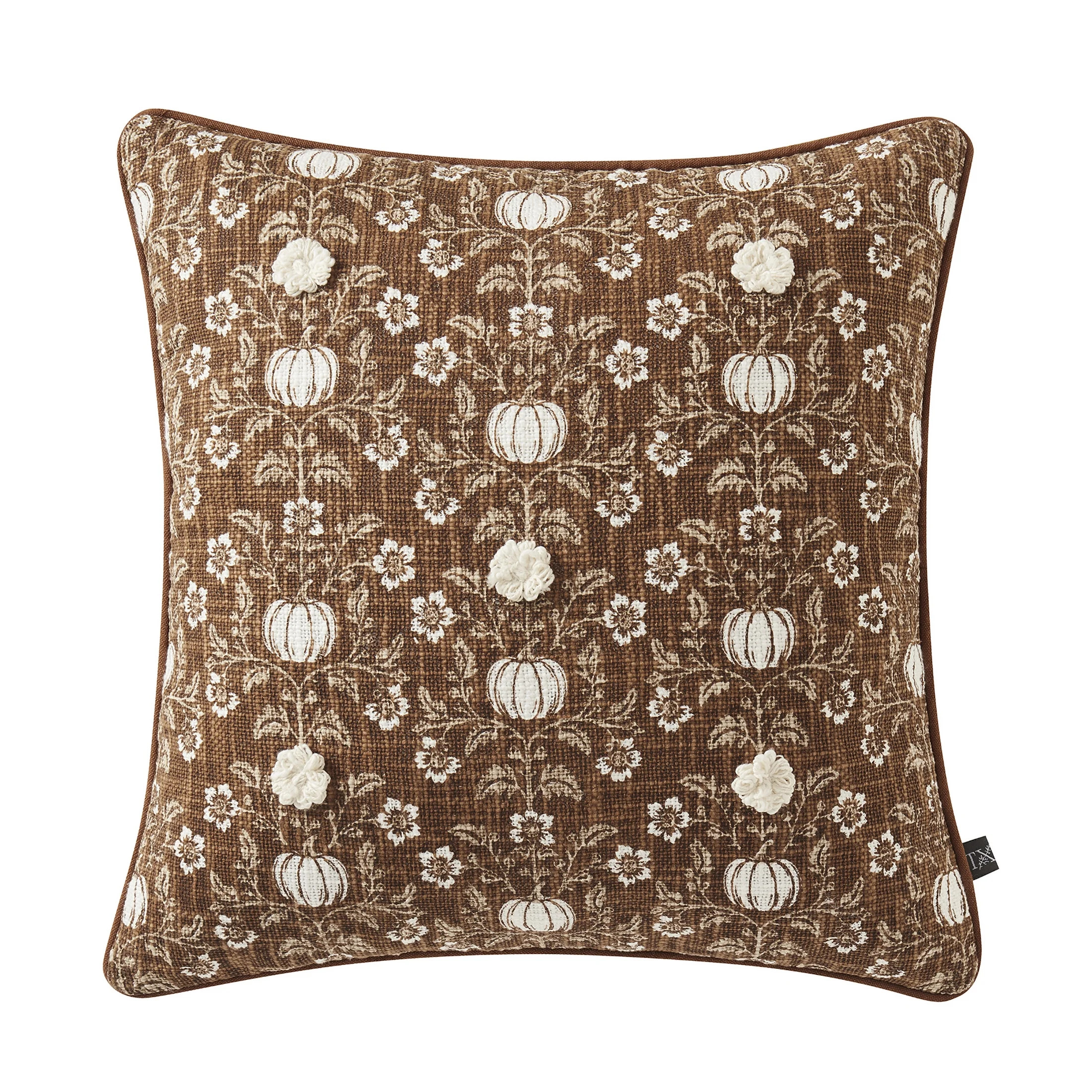 My Texas House 18" x 18" Ginger Fara Floral Decorative Pillow | Walmart (US)