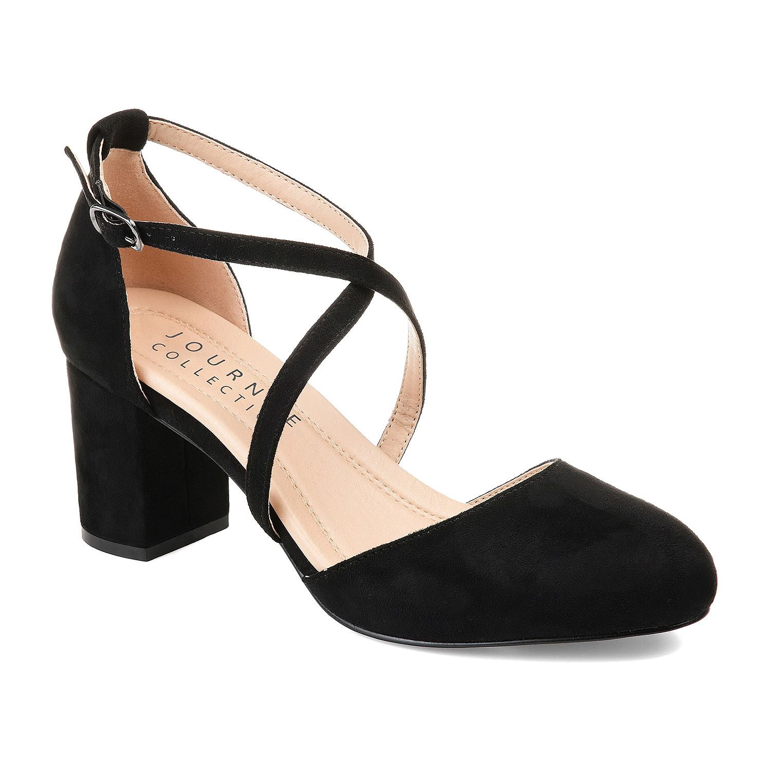 Journee Collection Womens Foster Pointed Toe Block Heel Pumps | JCPenney