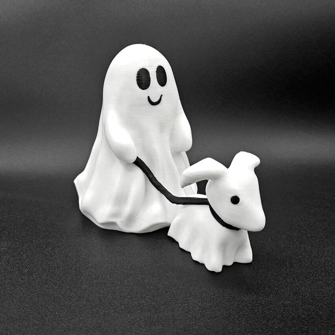 Cute Ghost Walking Dog the Viral Halloween Decor - Etsy | Etsy (US)