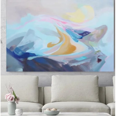 One-of-a-Kind Original Irena Orlov 'The Song of Blue Water' Painting on Canvas | Wayfair North America