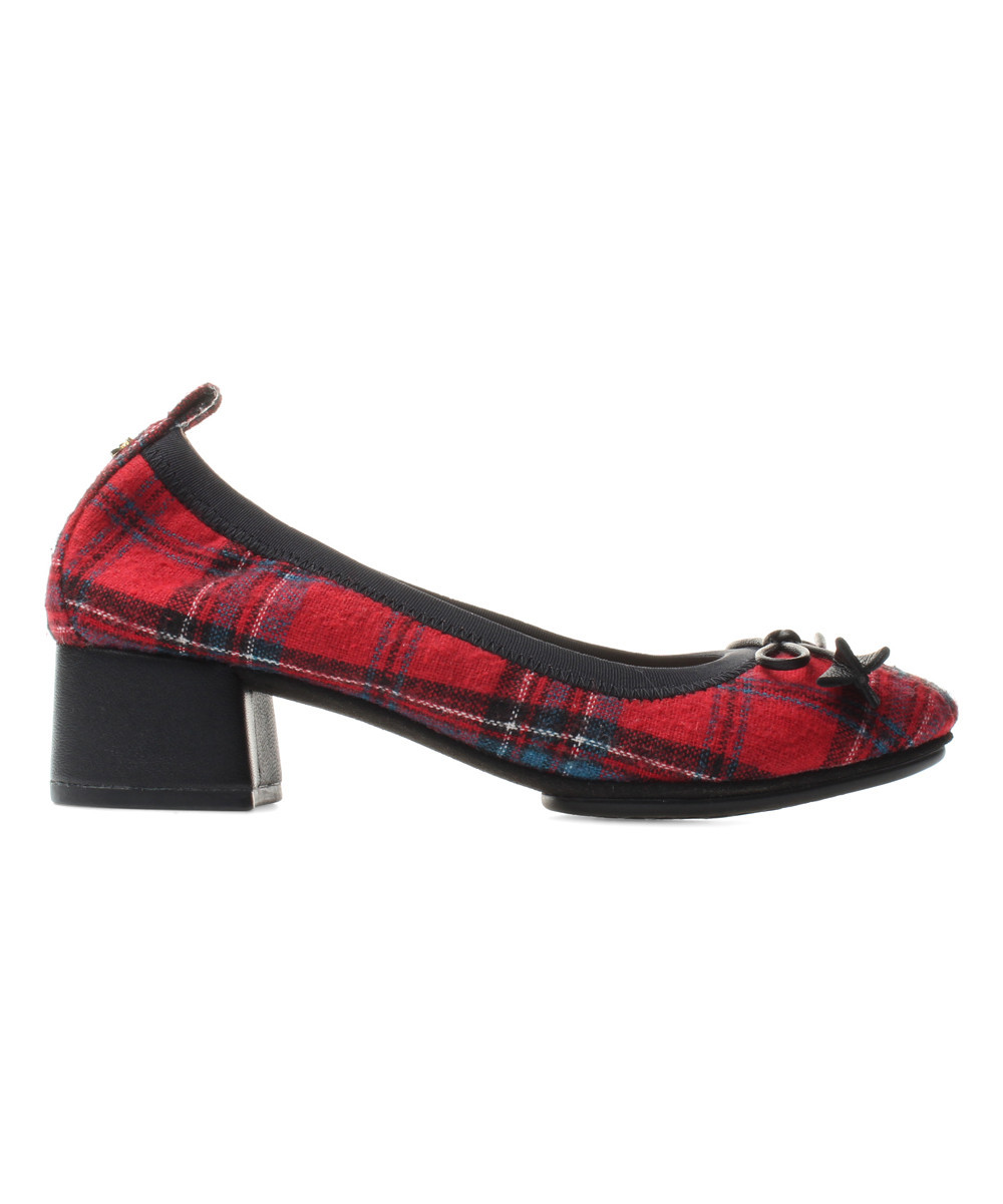Yosi Samra Women's Pumps RED - Red Plaid Naima Pump - Women | Zulily