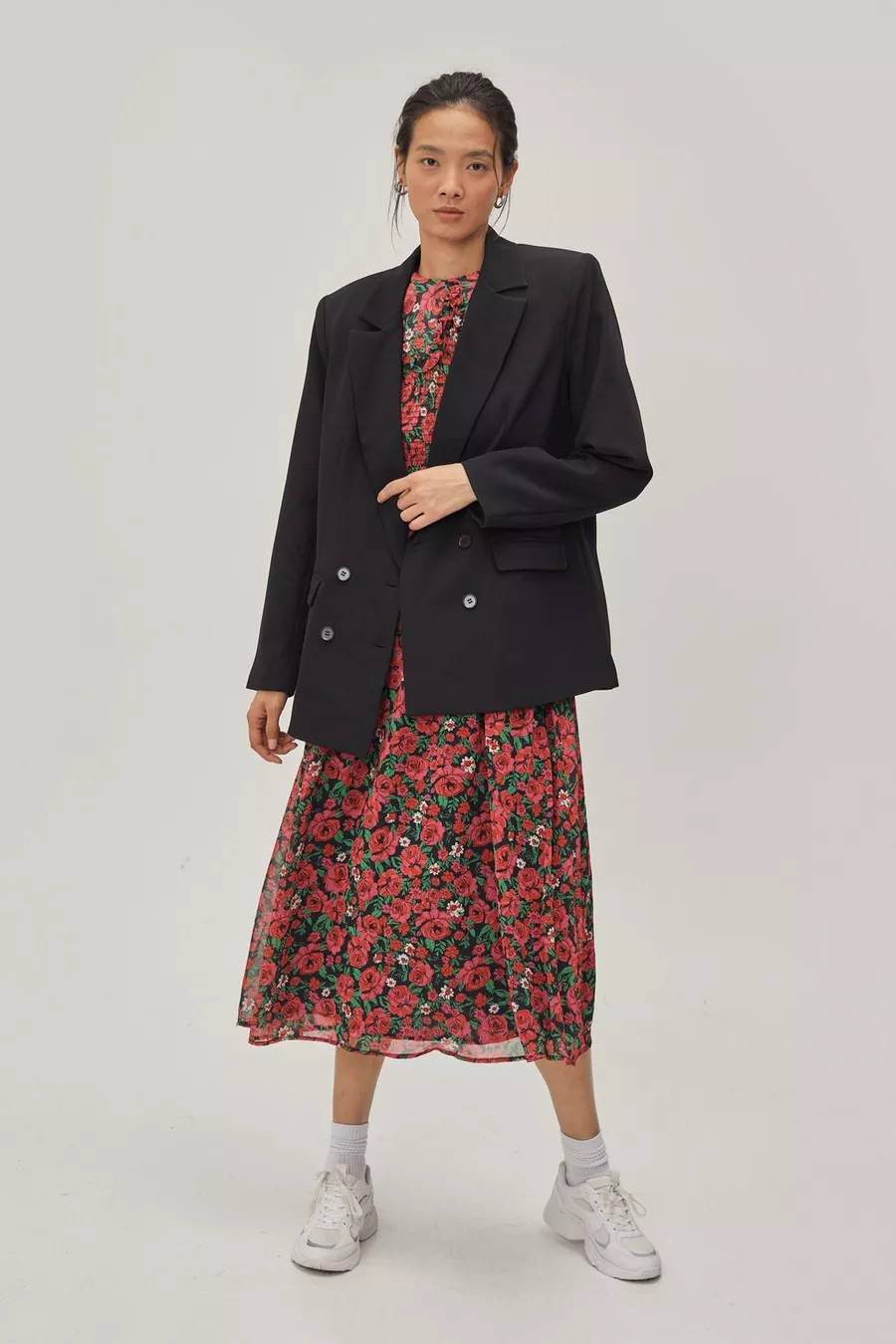 Out of Hours Oversized Double Breasted Blazer | Nasty Gal UK (+IE)