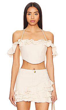 Tularosa Gigi Top in Cream from Revolve.com | Revolve Clothing (Global)
