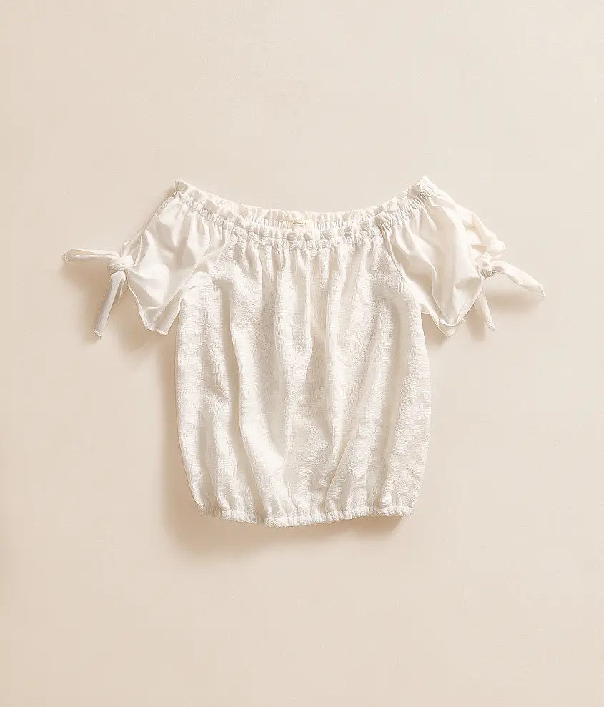 Girls - Lace Overlay Top | Buckle