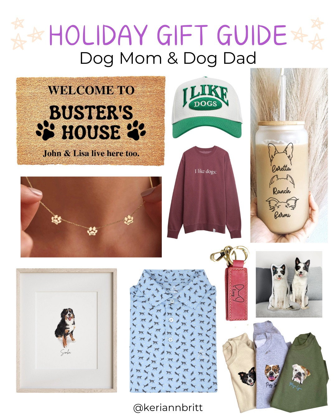2024 Holiday Gift Guide - Dog Dad & Dog Mom Gifts

2024 gifts / Christmas gift / presents for everyone / gift guide / holiday gift / Christmas gift guide / gifts for him / gifts for her / popular holiday gifts / dog dad / dog mom / dog owner / pet owner gift 

#LTKGiftGuide #LTKFamily #LTKHoliday