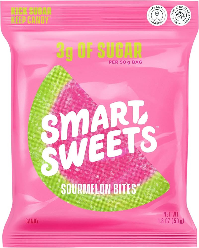 SmartSweets Sourmelon Bites, 1.8oz (Pack of 6), Sour Watermelon Gummy Candy with Low Sugar (3g), ... | Amazon (US)