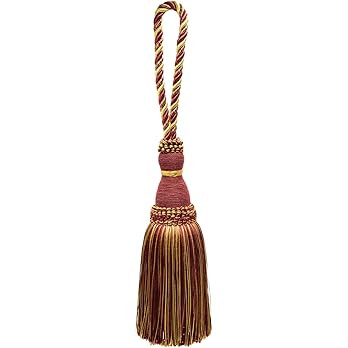 DÉCOPRO Beautiful Large 8" (20cm) Tassel (KTH8) Burgundy Gold Red Multicolor #1253 (Carmine Red ... | Amazon (US)