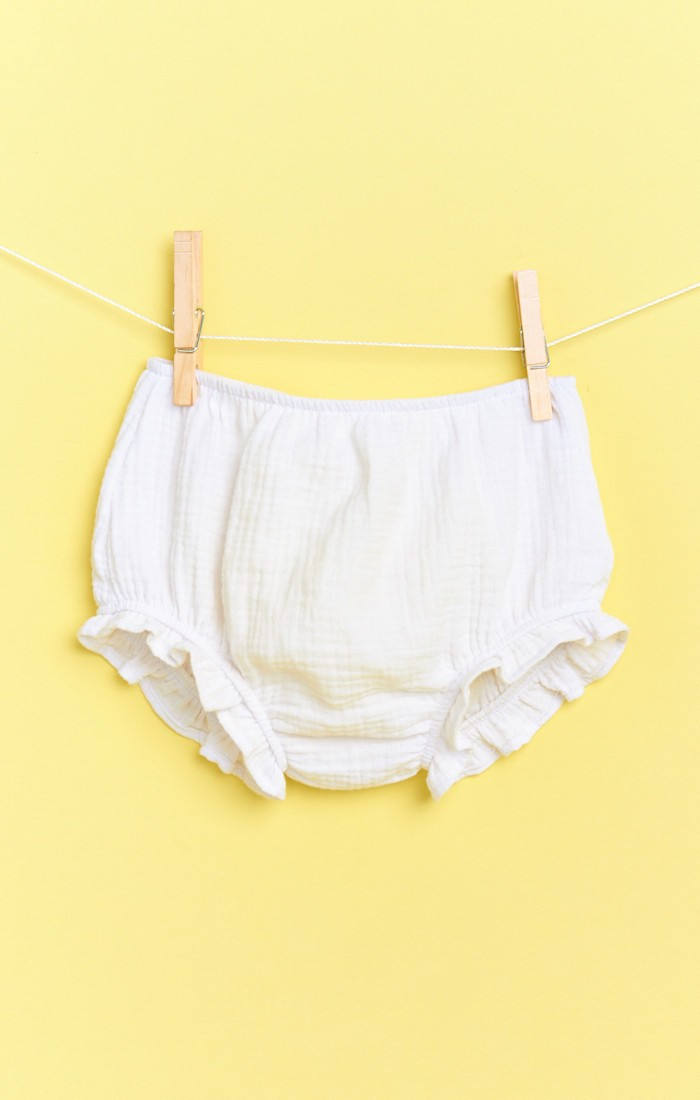 Billie Bloomers ~ White Crinkle Gauze | Show Me Your Mumu