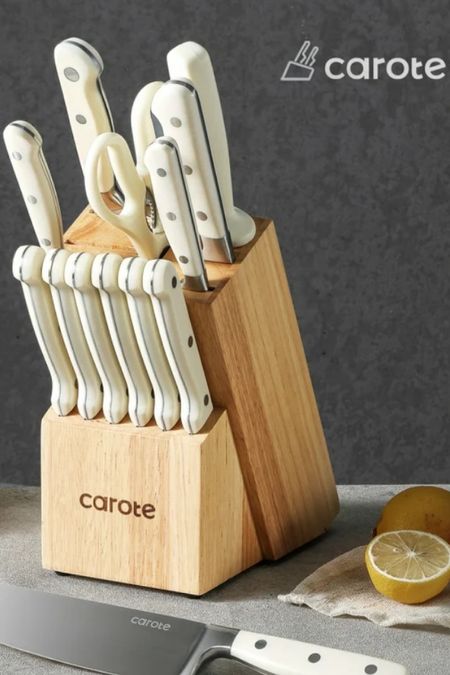  So athletically pleasing! 🔪

4 Pieces Knife Set with Wooden Block Stainless Steel Knives Dishwasher Safe with Sharp Blade Ergonomic Handle Forged Triple Rivet-Pearl White on sale for $40 from $160. Gotta love after xmas sales 🤍

#LTKhome #LTKfamily