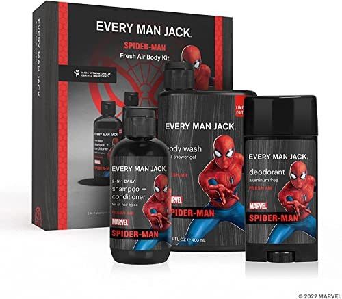 Every Man Jack Spider-Man Body Set - Perfect for Every Guy & Marvel-Lover - Bath and Body Marvel ... | Amazon (CA)