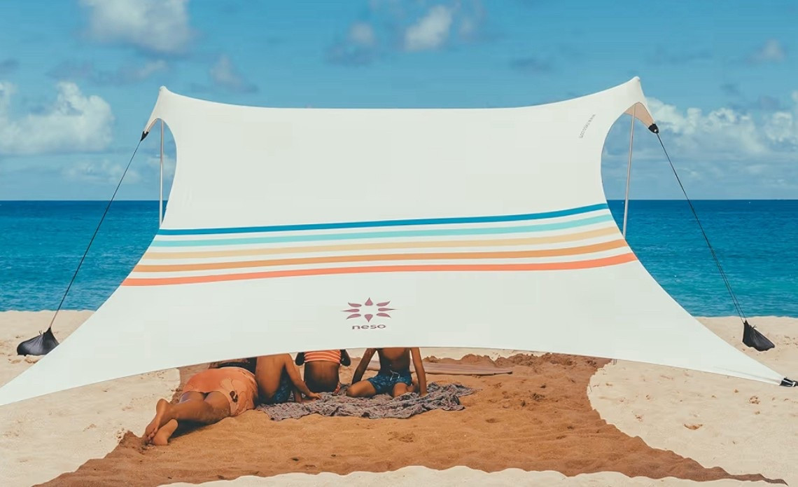 Neso Tents Beach Tent with Sand Anchor, Portable Canopy Sunshade - 7' x 7' - Patented Reinforced Corners (Rainbow)

#LTKSummerEdit #LTKSeasonal