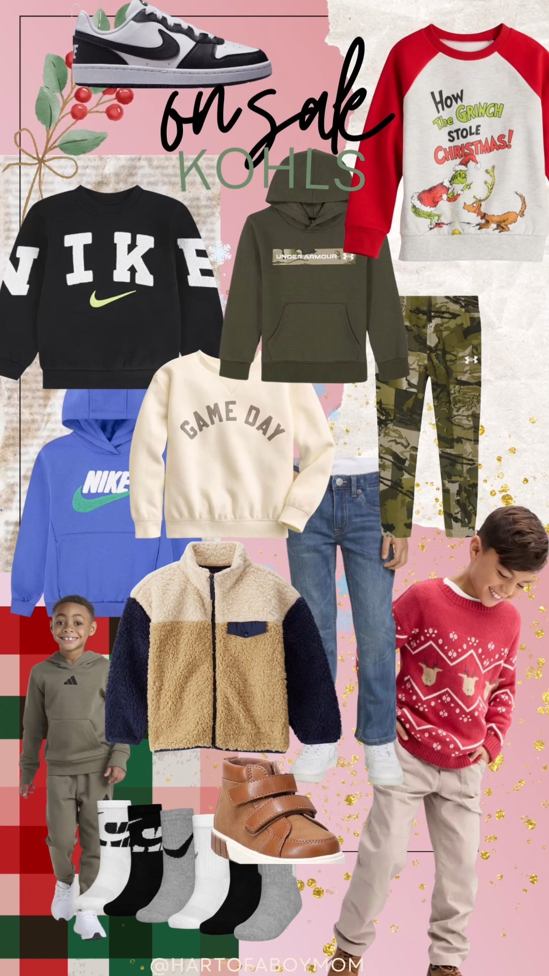 All on sale at KOHLS

I always get my boys some clothes & kohls is KILLING it with these prices! 

Little boys
Nike
Under Armour
Levi’s 


#LTKKids #LTKHoliday #LTKGiftGuide