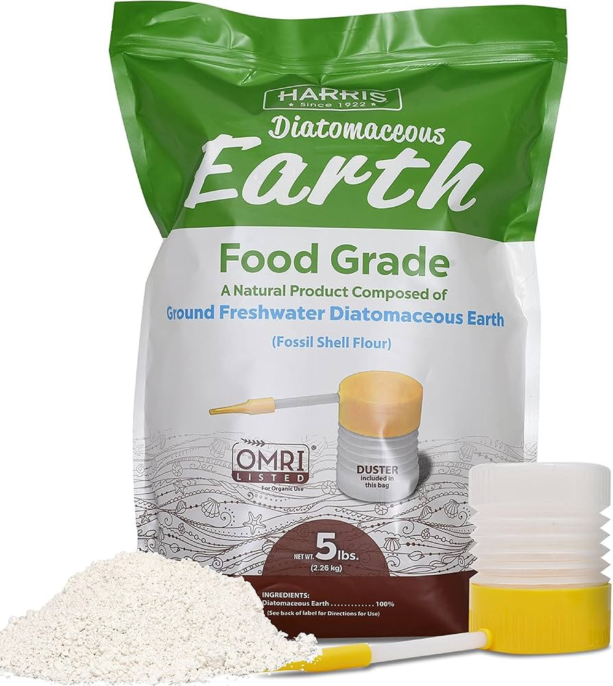Harris Diatomaceous Earth Food Grade, 5lb with Powder Duster Included in The Bag, OMRI Listed App... | Amazon (US)