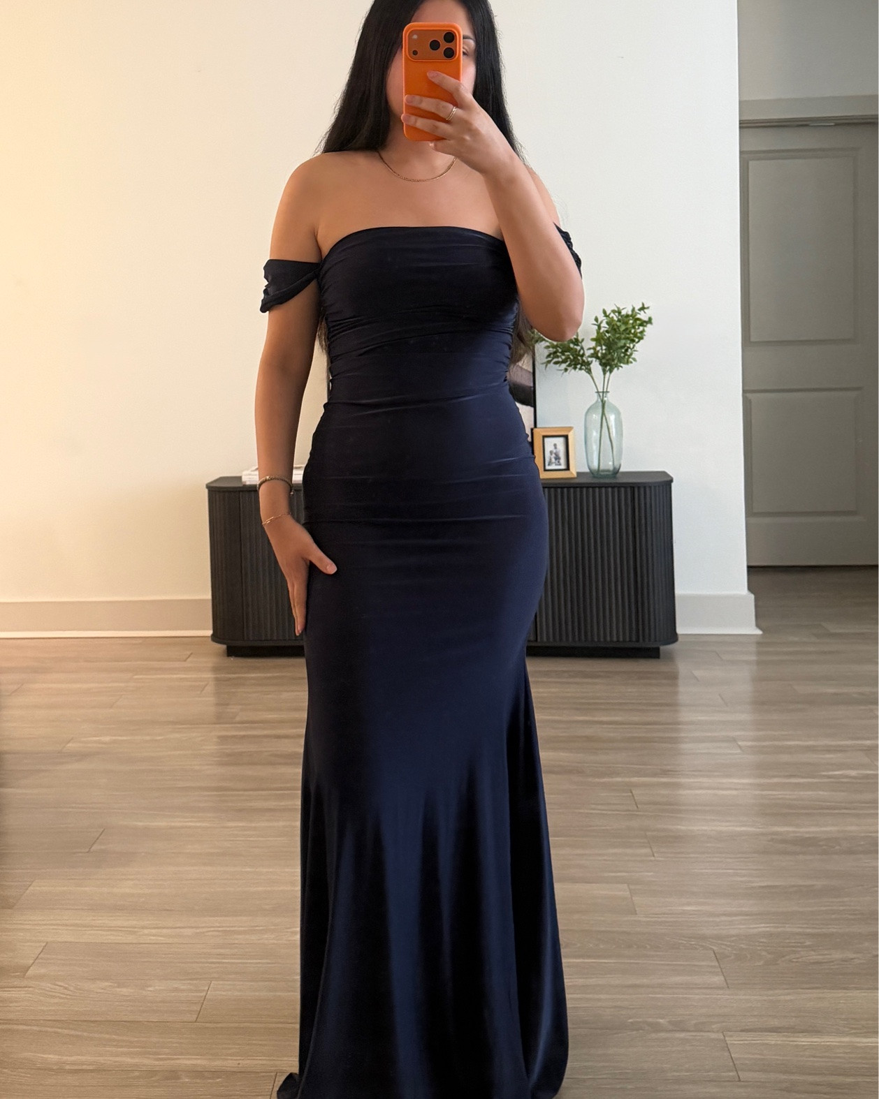 Navy gown 

Girl I thrifted this dress, it’s an XS and snatched me in!! I’m typically a small or medium.

#LTKootd