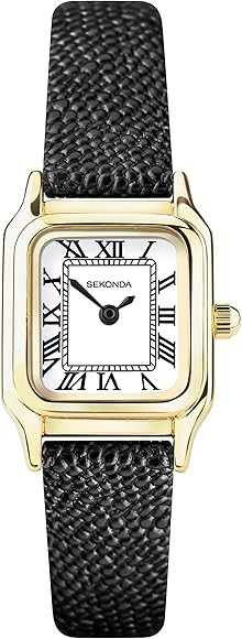 Sekonda Monica Ladies 20mm Quartz Watch in White with Analogue Display, and Leather Strap | Amazon (UK)