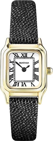 Sekonda Monica Ladies 20mm Quartz Watch in White with Analogue Display, and Leather Strap | Amazon (UK)
