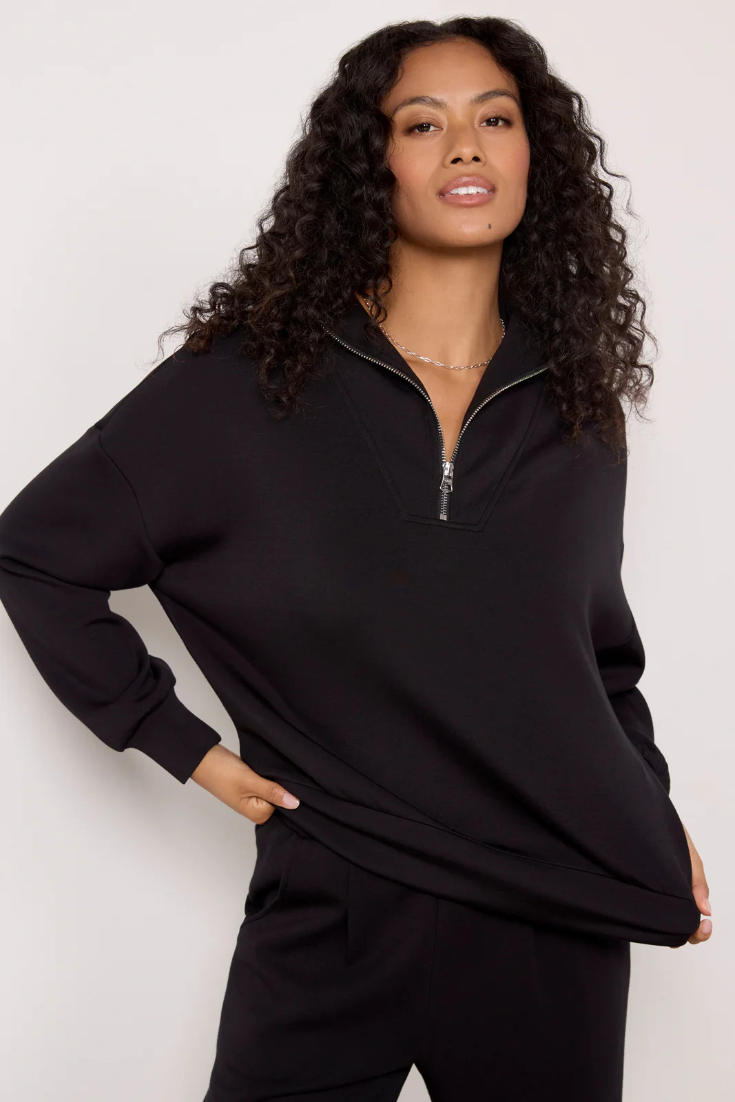 Hawley Half Zip Sweat | Evereve