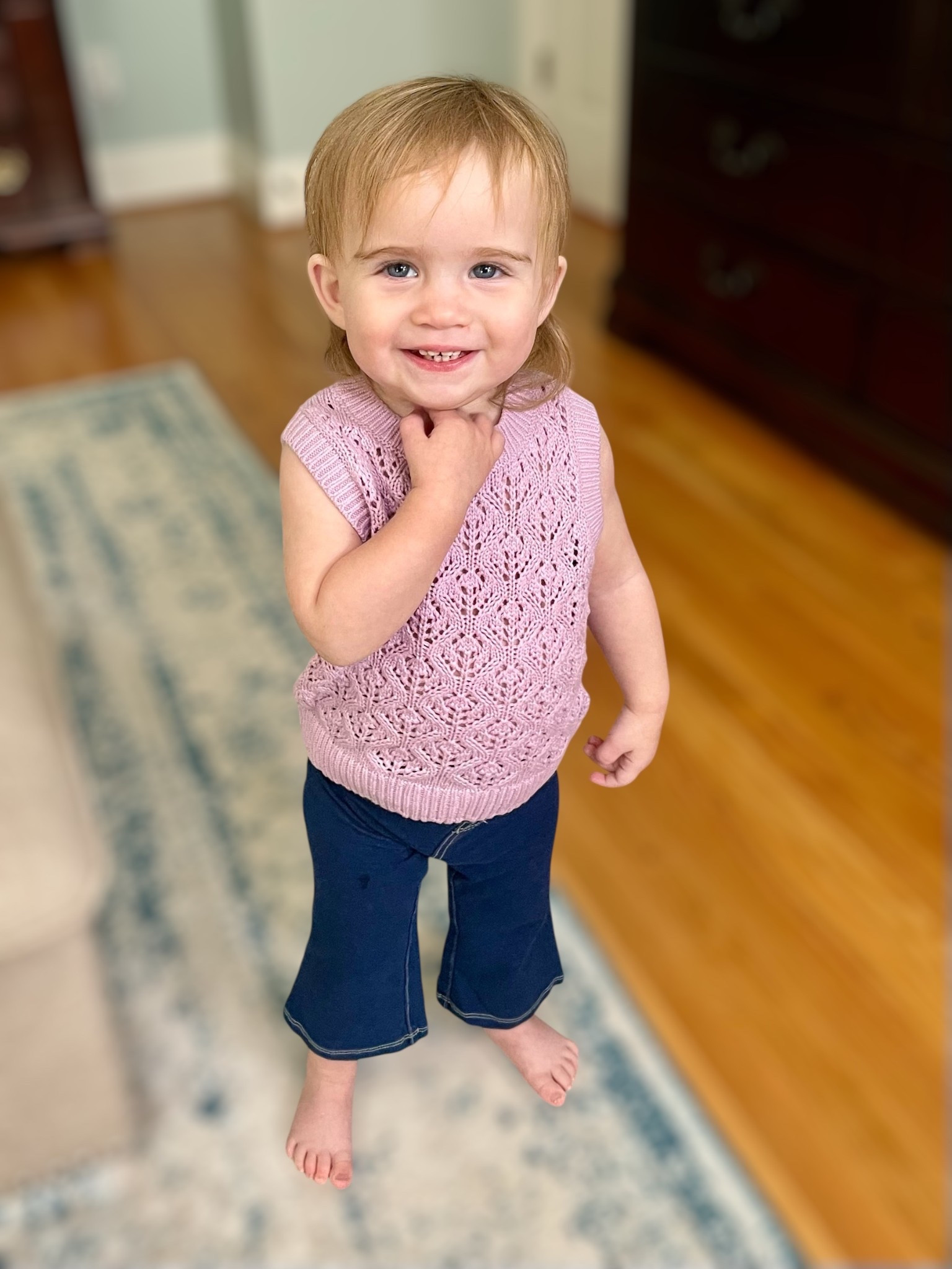 💗 Toddler Style Spotlight – Cat & Jack at Target 💗
Our little fashionista is rocking the sweetest toddler OOTD from Target’s Cat & Jack™ line — perfect for playdates, outings, or just twirling around the living room!

✨ Top: Toddler Girls’ Sweater Vest – Cat & Jack™ in the prettiest light pink crochet knit. It’s soft, breathable, and adorable layered or worn alone.
👖 Bottoms: Toddler Girls’ Flare Jeggings – Cat & Jack™ in classic dark denim with a comfy pull-on waist and just the right amount of stretch. The flare leg adds the cutest retro vibe!

Both pieces are affordable, mix-and-match friendly, and made to keep up with active toddlers while still looking Instagram-worthy. 📸

🛍 Shop the look: Linked both the sweater vest and flare jeggings so you can grab them while they’re in stock!

#CatAndJack #TargetStyle #ToddlerOOTD #MiniStyleIcon #TargetFinds #ToddlerFashion #CatAndJackKids #AffordableStyle #TargetKids #MomLifeStyle

#LTKBaby #LTKFindsUnder50 #LTKKids