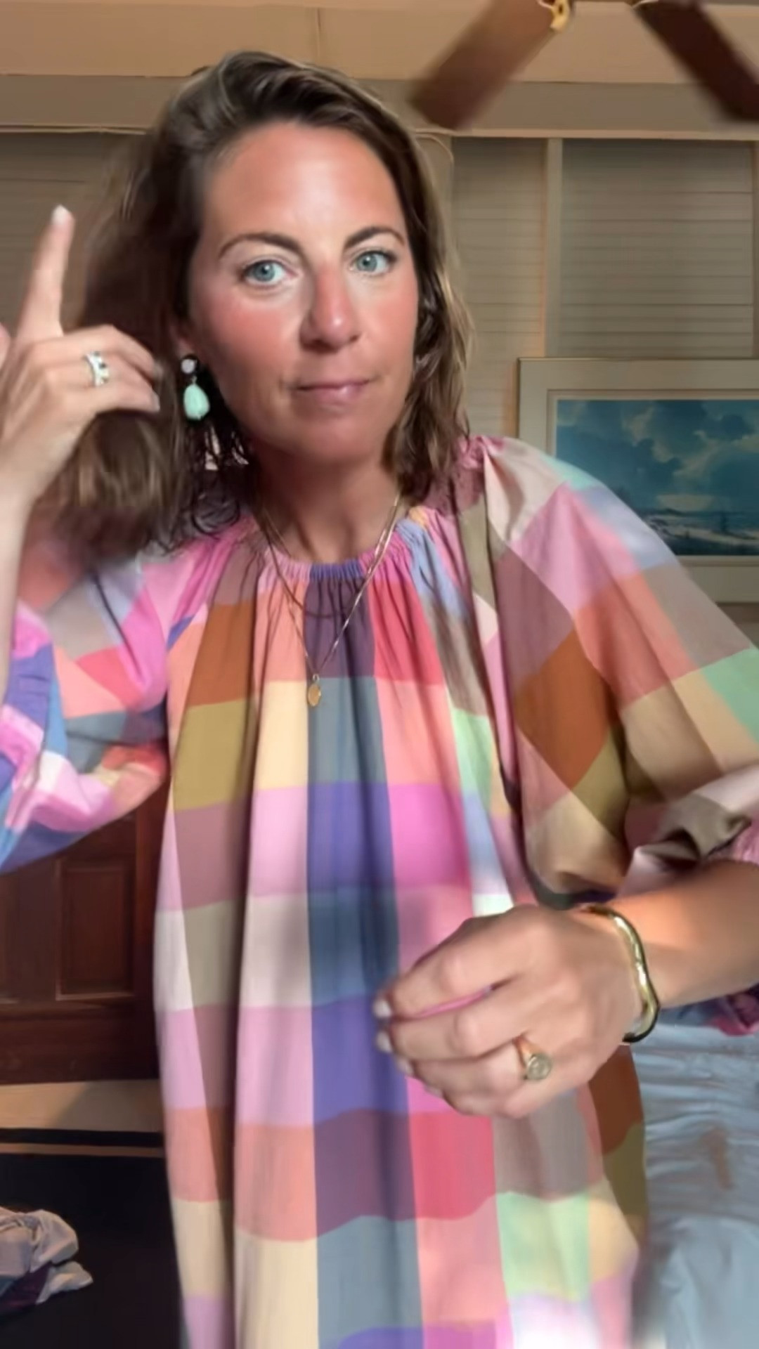 Nothing says summer night outfit like a lightweight plaid midi dress that is equal parts playful and polished. The colorful print, relaxed fit, and flowy sleeves make it a standout choice for date nights, backyard gatherings, weekend getaways, and warm evening adventures. Easy to wear, easy to style, and made for making memories.😍🤗💕
#SummerNightOOTD #PlaidMidiDress #SummerStyle #ColorfulDress #CasualChic #VacationOutfit #DateNightLook #FlowyDress
#WarmWeatherFashion  

 #LTKootd