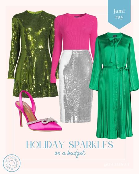 Holiday sparkles on a budget
Walmart finds
Walmart fashion
Green dress / Midi dress
Sequin dress
Bodysuit and silver sequin skirt 


#LTKunder50 #LTKHoliday #LTKsalealert