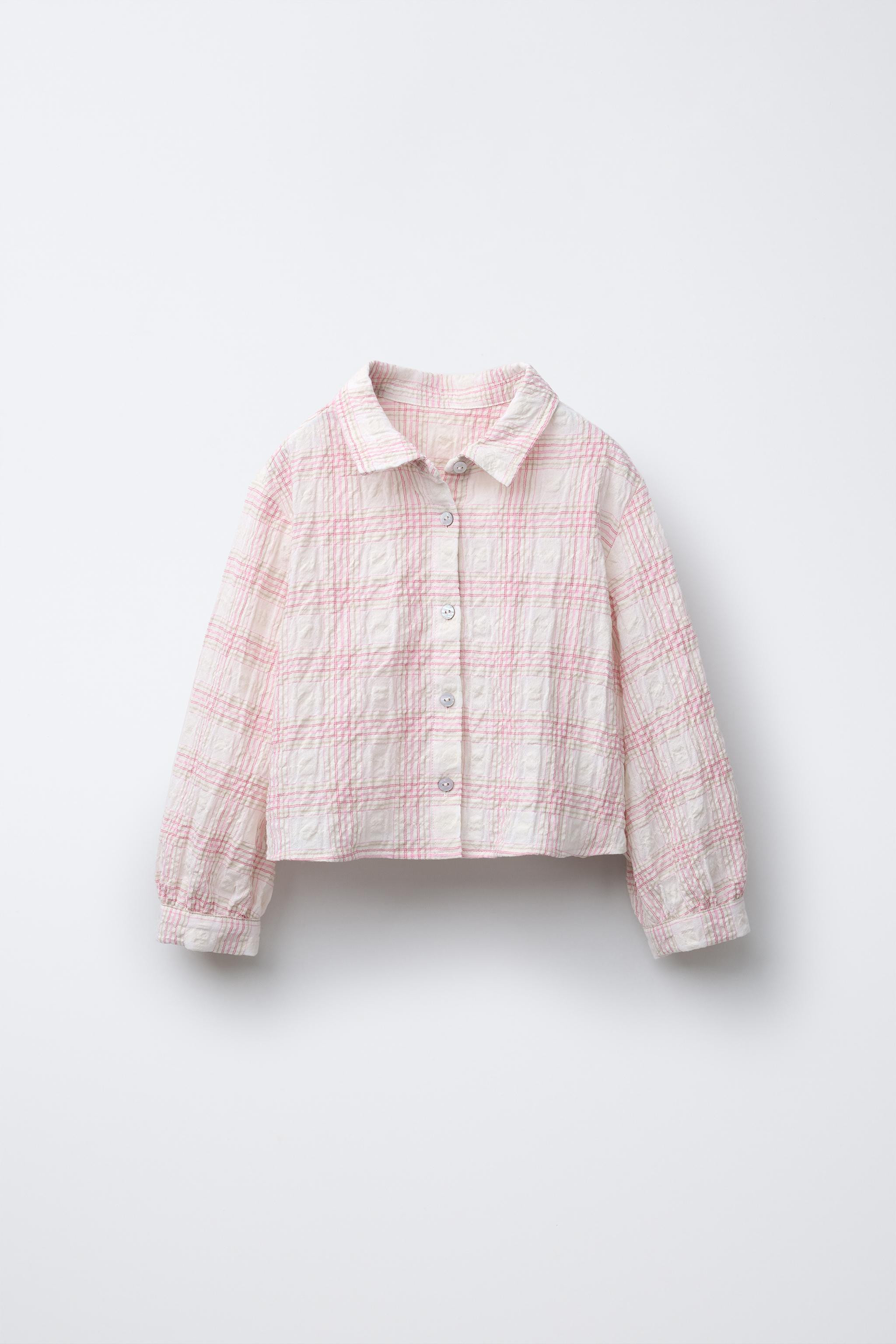 TEXTURED PLAID SHIRT | Zara US