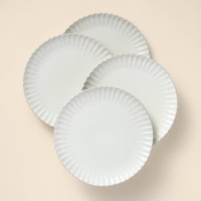 10.5" Scalloped Edge Stoneware Dinner Plate - Hearth & Hand™ with Magnolia | Target