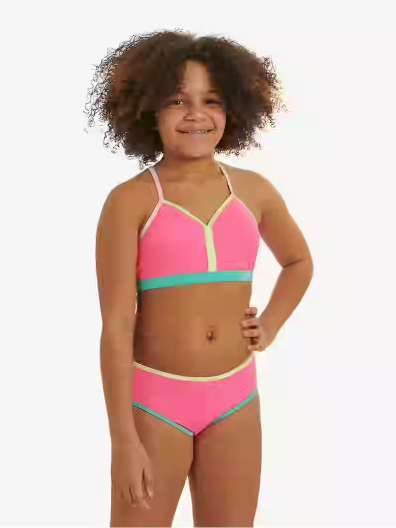 Justice Girls Two-Piece Bikini with Cross Back Straps, Sizes 5-18 - Walmart.com | Walmart (US)
