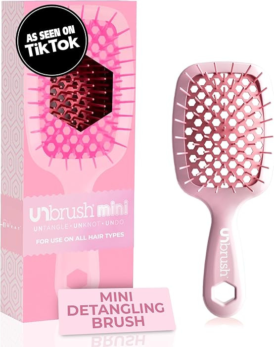 FHI Heat UNbrush Mini Detangler Brush for Pain-Free Brushing on All Wet or Dry Hair Types — Dur... | Amazon (US)