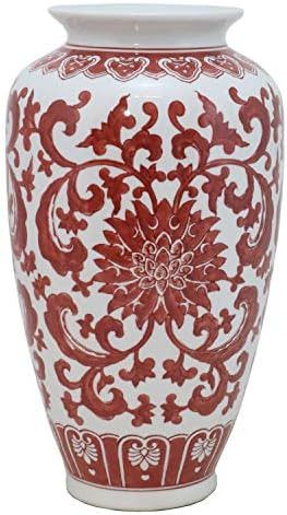 TIC Collection Luden Vase, red/White | Amazon (US)