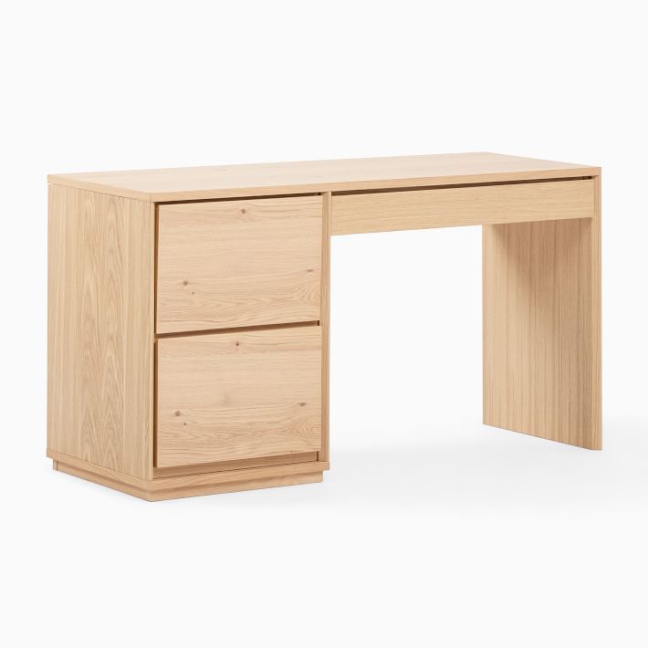 Norre 2-Piece Modular Desk w/ Drawers (55") | West Elm (US)