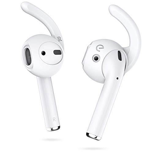 KeyBudz EarBuddyz 2.0 Ear Hooks and Covers Accessories Compatible with Apple AirPods Gen 1 & 2 or EarPods Headphones/Earphones/Earbuds (3 Pairs) (Clear) | Amazon (US)