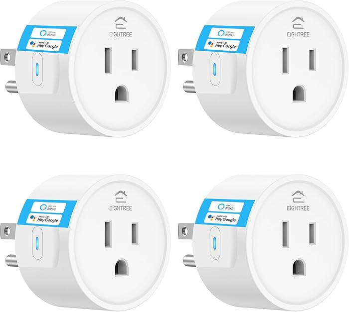 EIGHTREE Smart Plug 2025 Upgrade to 15A, Bluetooth & Wi-Fi Outlet Plug Dual Connection, Voice Con... | Amazon (US)