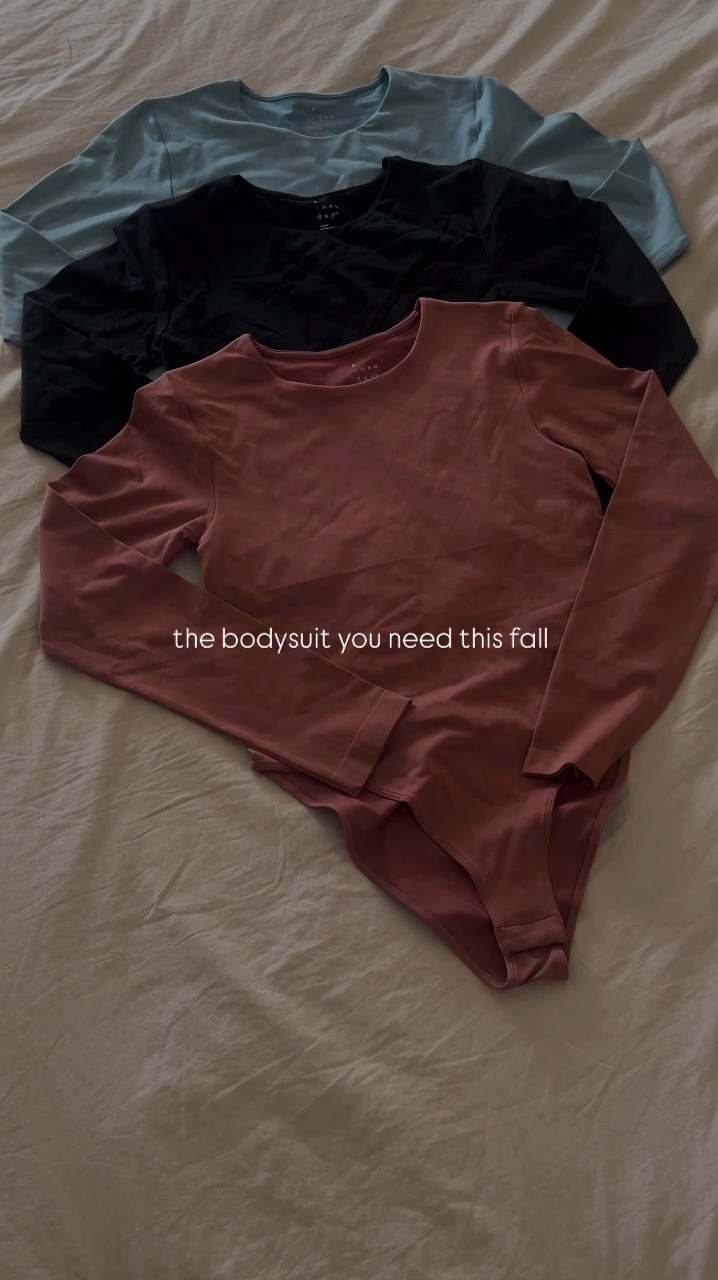 A seamless fit for any occasion☁️ This long-sleeve bodysuit is perfect for layering or rocking solo with your favorite high-waisted jeans. Sleek, stretchy, and effortlessly chic✨ 

#wardrobebasics #fallfashion #targetstyle

#LTKStyleTip #LTKFindsUnder50 #LTKSeasonal