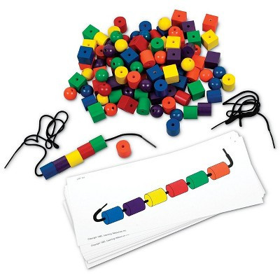 Learning Resources Beads and Pattern Card Set, 130 Piece Set, Ages 3+ | Target