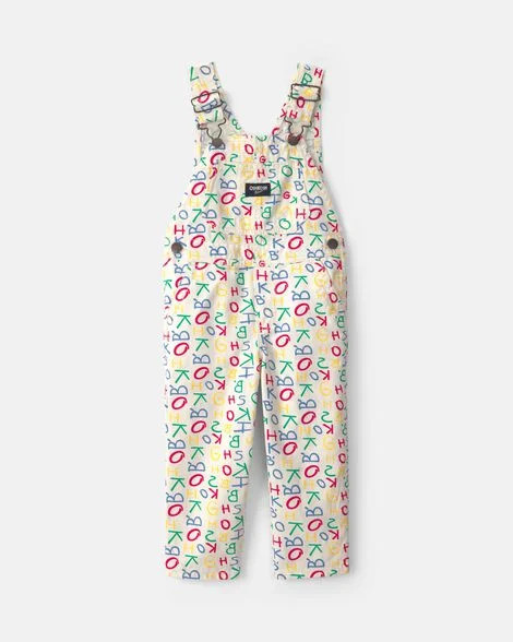 Toddler Alphabet Overalls - White - OshKosh B'gosh | Carter's | Carter's Inc