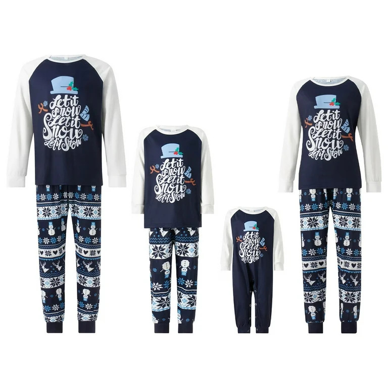 Txlixc Family Matching Christmas Pajamas Set, Holiday PJs Sleepwear Loungewear for Men/Women/Kids... | Walmart (US)