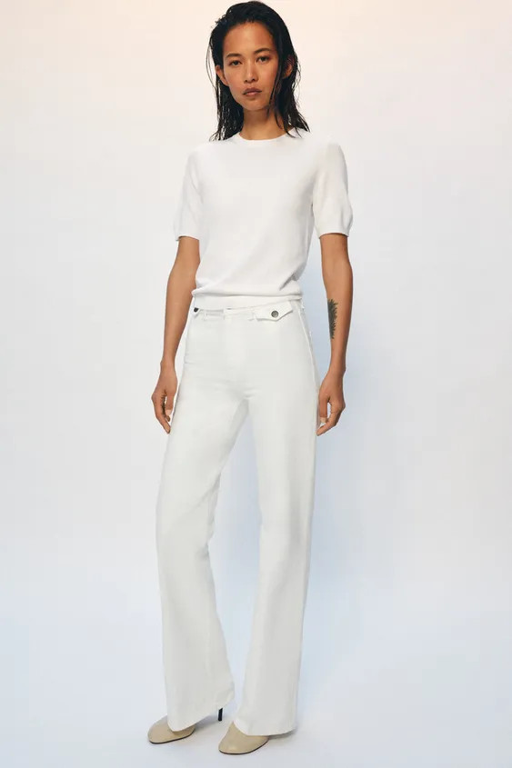 ZW COLLECTION HIGH-WAIST FLARE JEANS | Zara US