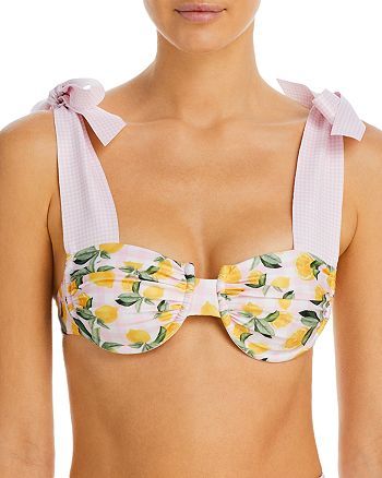 Lina Lemon Vichy Underwire Bikini Top & Lina Lemon Vichy High Waist Bikini Bottom | Bloomingdale's (US)
