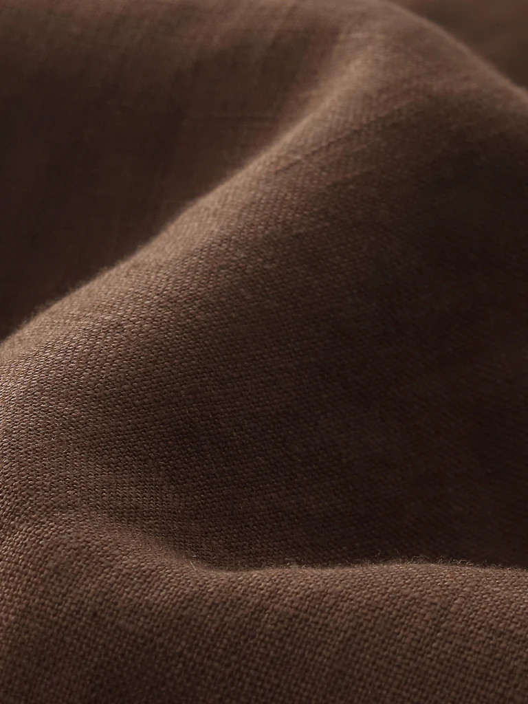 100% Linen Women Bud Sleeve Top | GOELIA