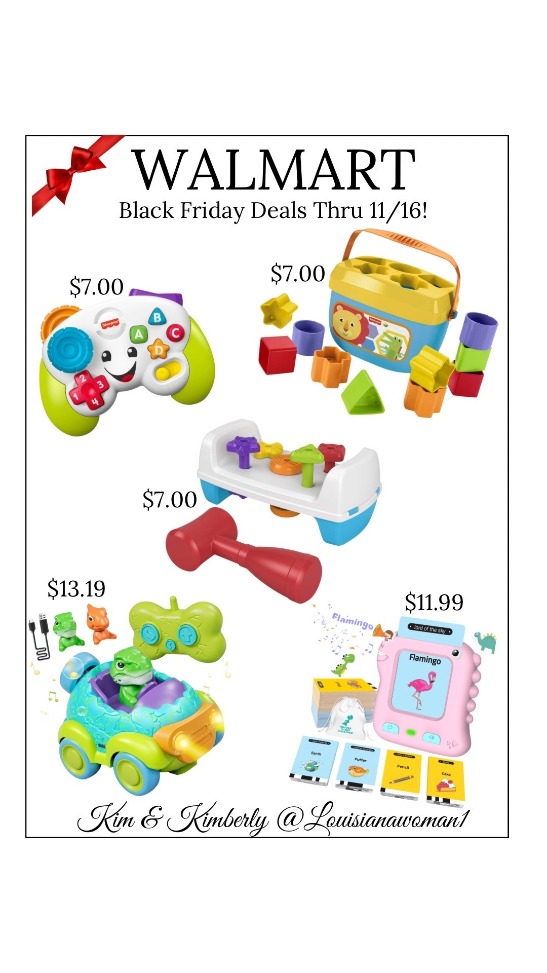 ✨Walmart Black Friday Deals Thru 11/16 #Walmart #BlackFriday #Deals #Christmas #gift #giftidea #kids #toys #toddler

#LTKKids #LTKHoliday #LTKGiftGuide
