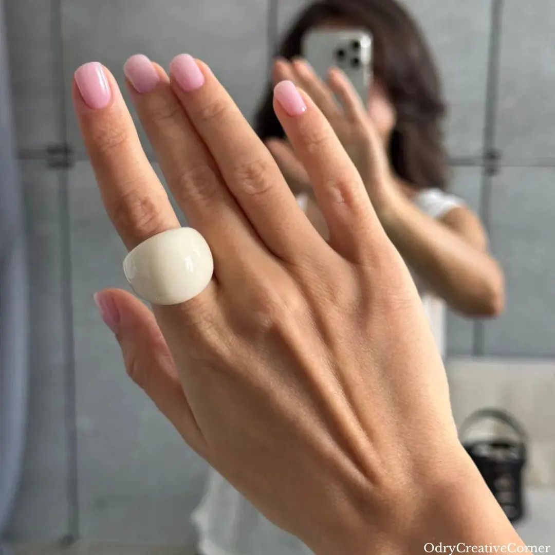 Dome Ring, Ring Chunky, Dainty Ring, Midi Ring, Resin Ring, Big Ring, Green Ring, Massive Ring Fo... | Etsy (US)